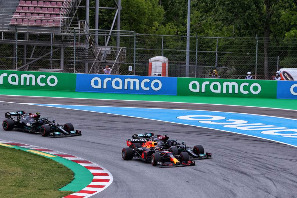 Max Verstappen Red Bull Lewis Hamilton Mercedes Spanish Grand Prix Barcelona 2021