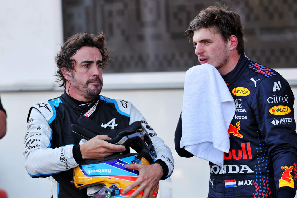 Fernando Alonso Max Verstappen Alpine Red Bull F1