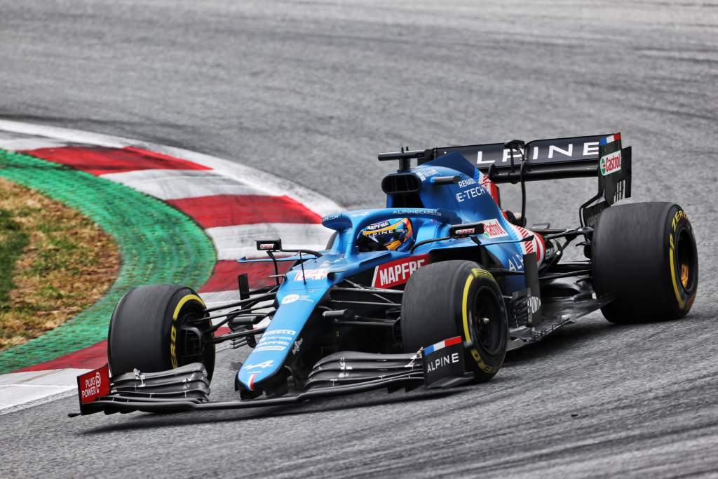 Fernando Alonso Alpine Austrian Grand Prix 2021
