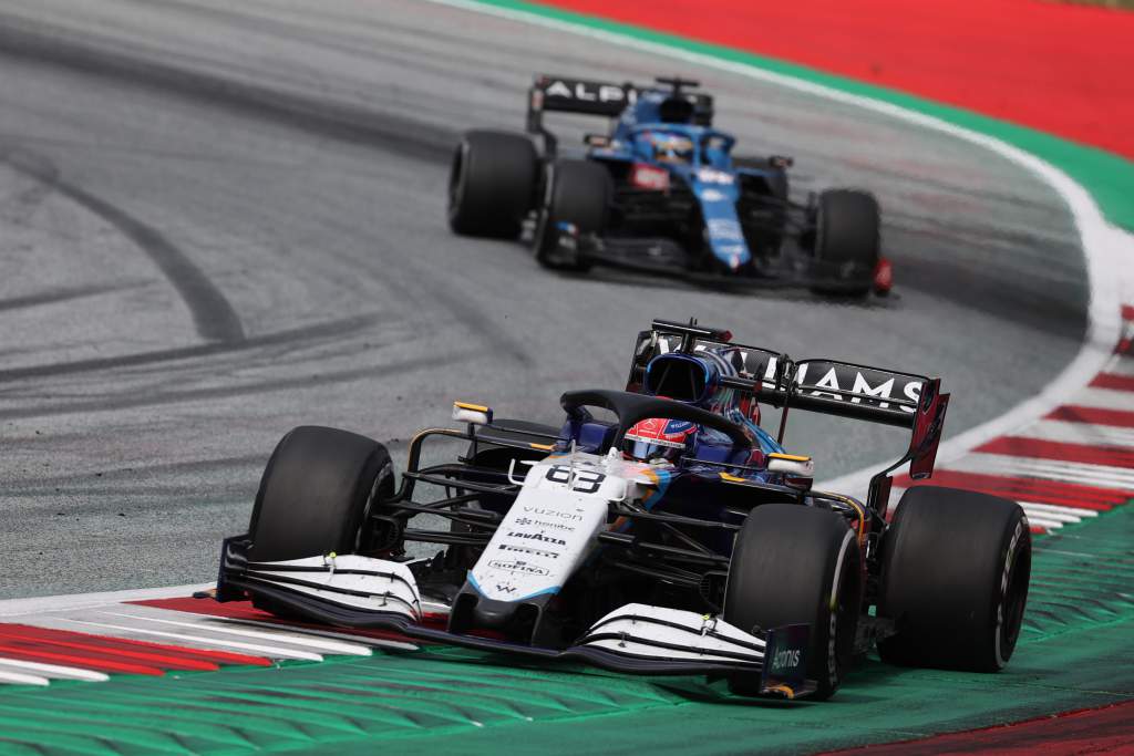 George Russell Fernando Alonso Williams Alpine F1 Austrian GP