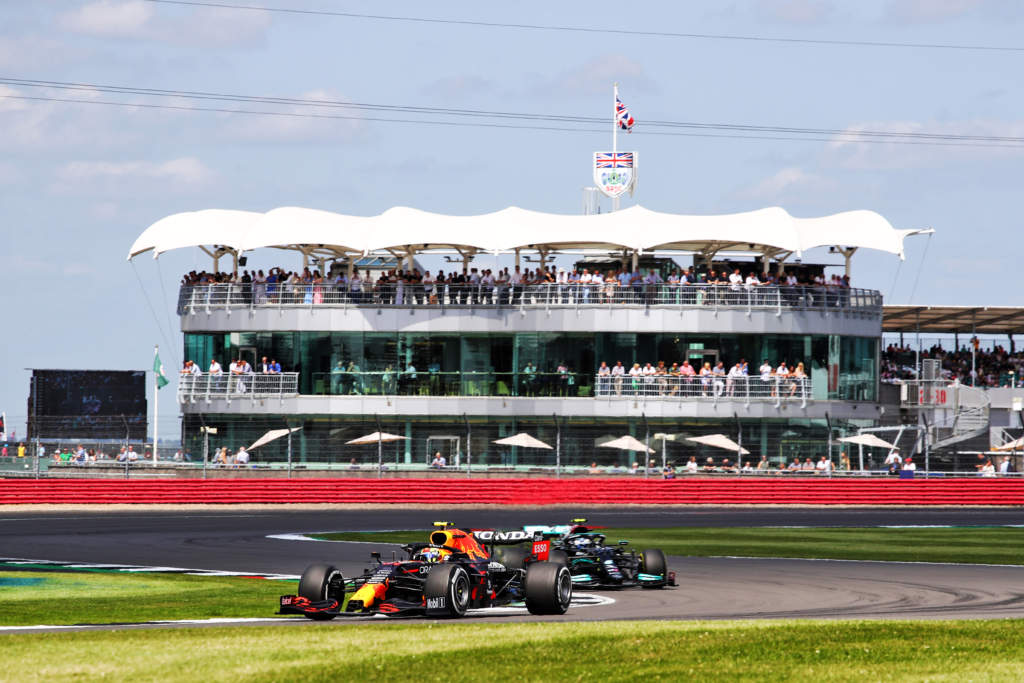 Red Bull Mercedes British GP F1 practice