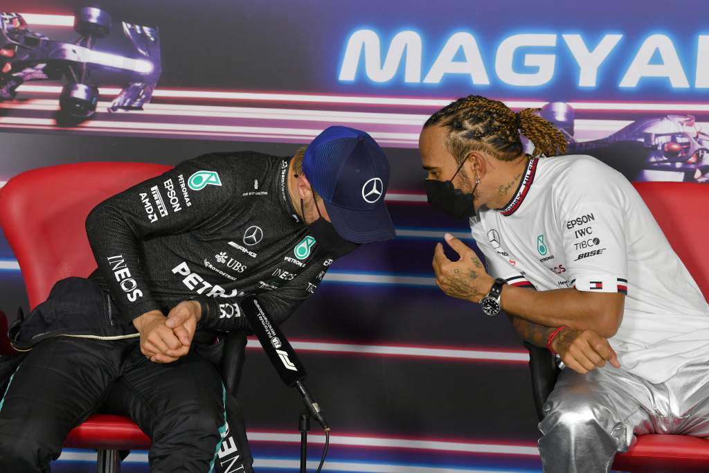 Valtteri Bottas Lewis Hamilton Mercedes F1 Hungarian GP