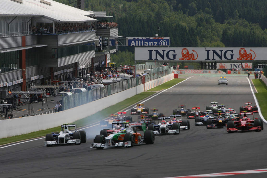 Belgian Grand Prix start 2010 Spa