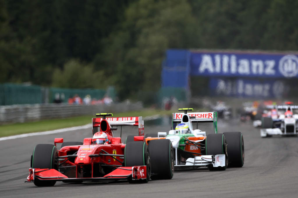 Kimi Raikkonen Giancarlo Fisichella Ferrari Force India F1