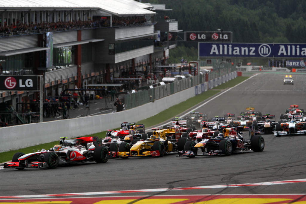 2010 Belgian GP F1 start