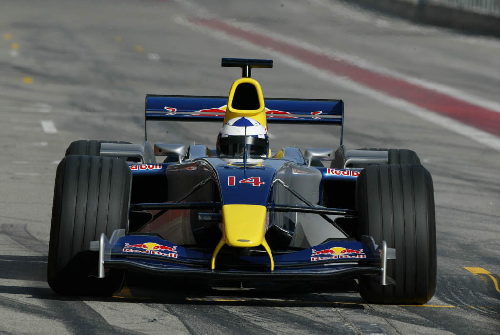 David Coulthard Red Bull F1 testing 2005