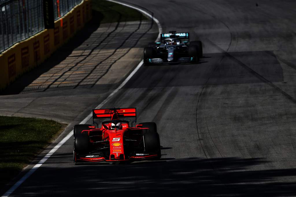 Sebastian Vettel Ferrari Lewis Hamilton Mercedes Canadian Grand Prix 2019