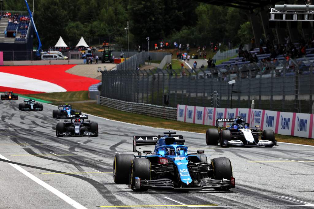 Guanyu Zhou Alpine F1 Austrian GP