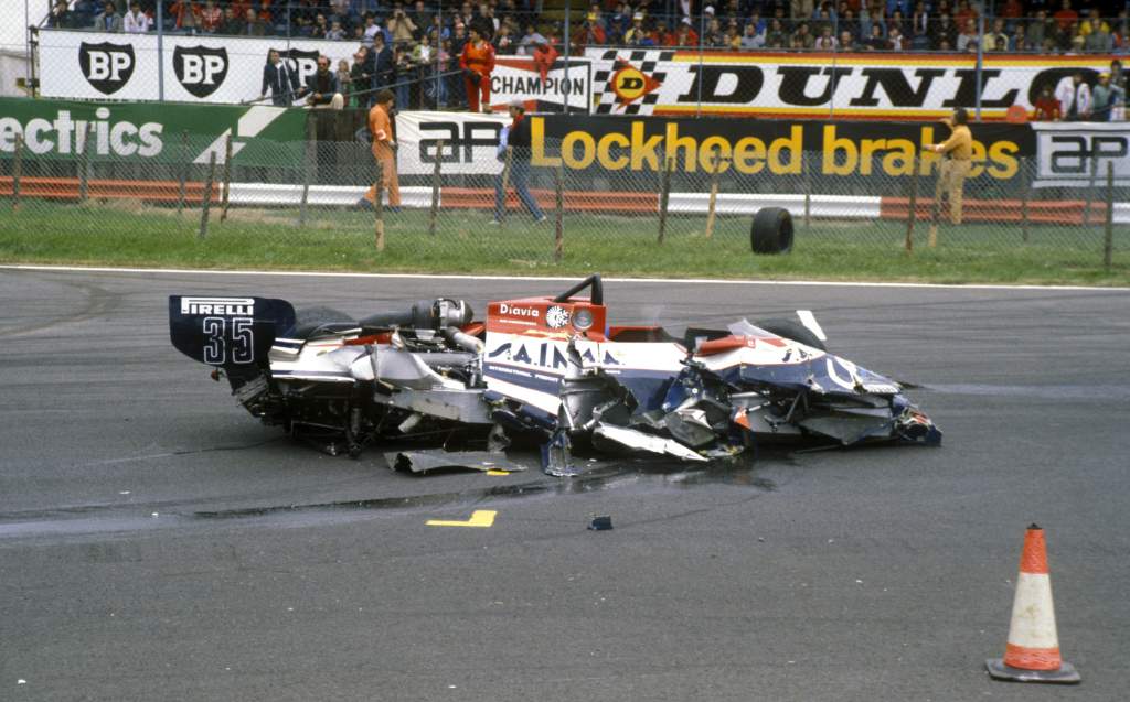 Brian Henton Toleman Silverstone crash 1981