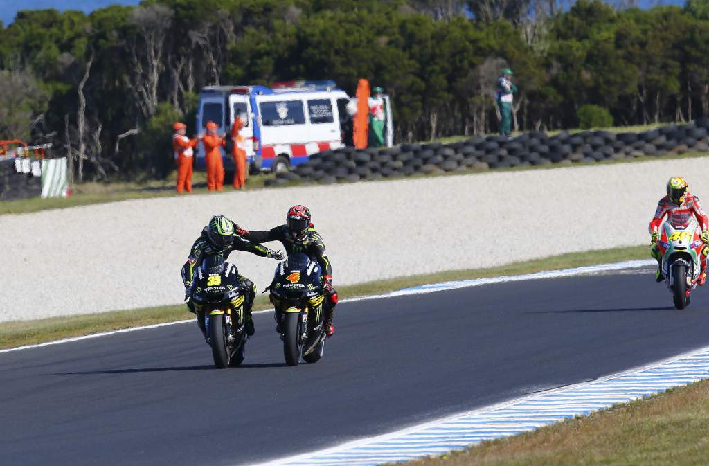 Cal Crutchlow Andrea Dovizioso Tech3 Yamaha MotoGP 2012