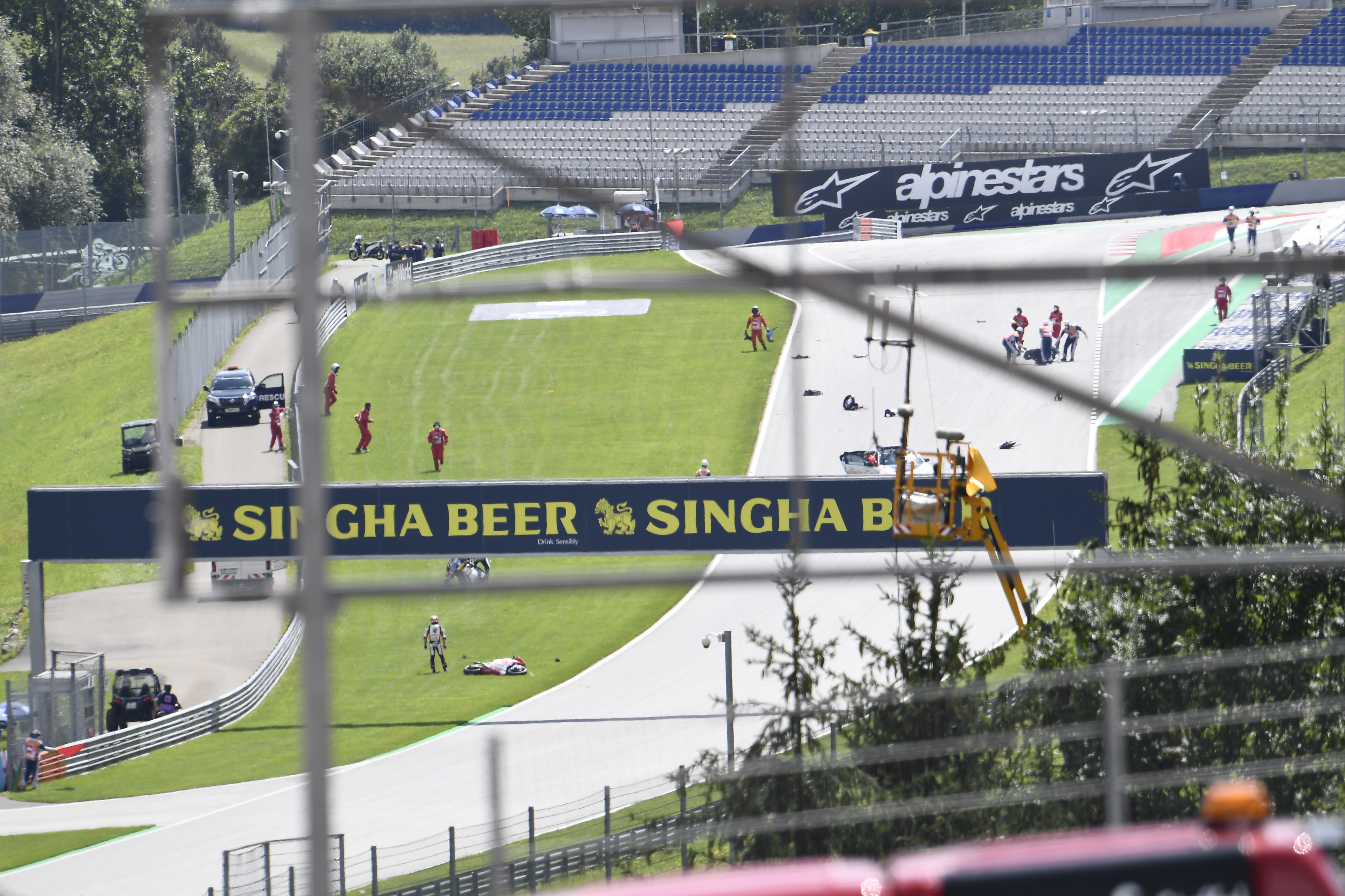 Crash, Moto2, 2020 Austrian Motogp