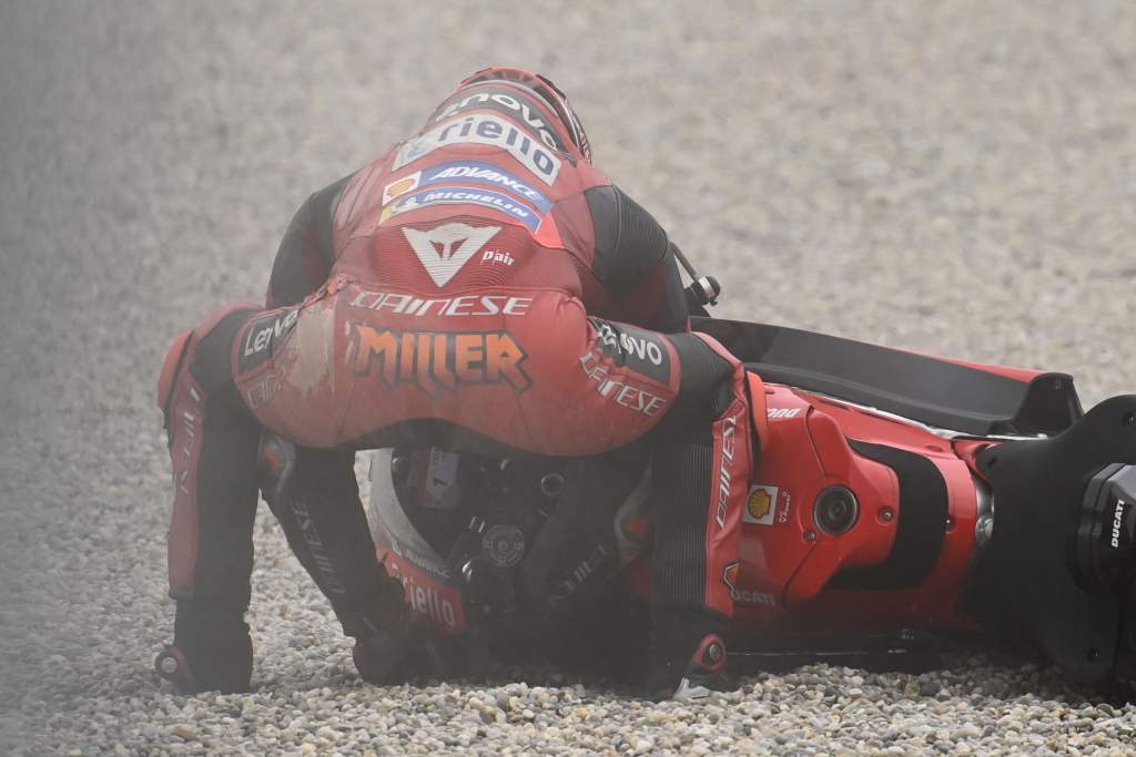 Jack Miller Ducati crash Red Bull Ring MotoGP 2021