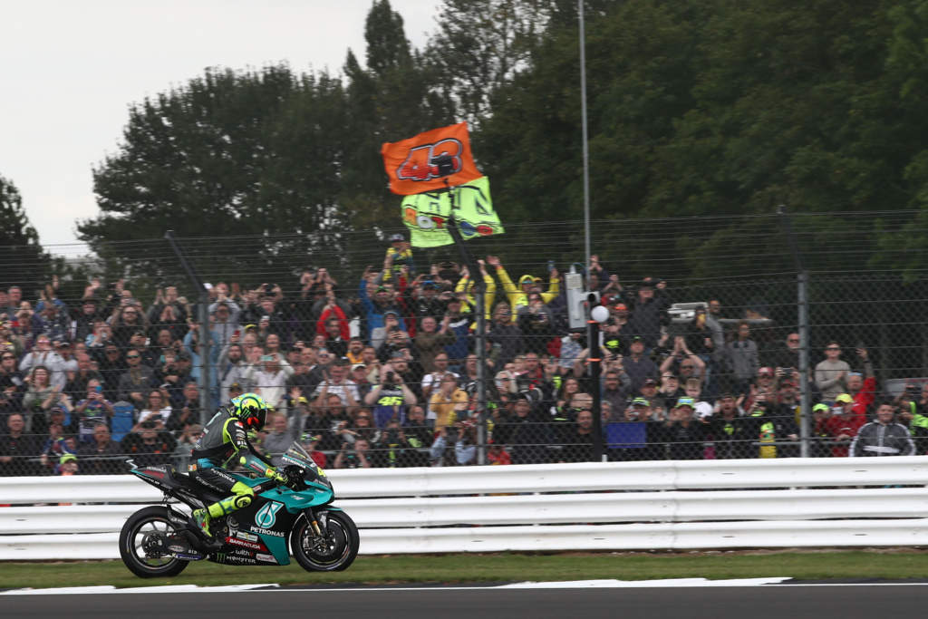 Valentino Rossi Petronas Yamaha Silverstone MotoGP