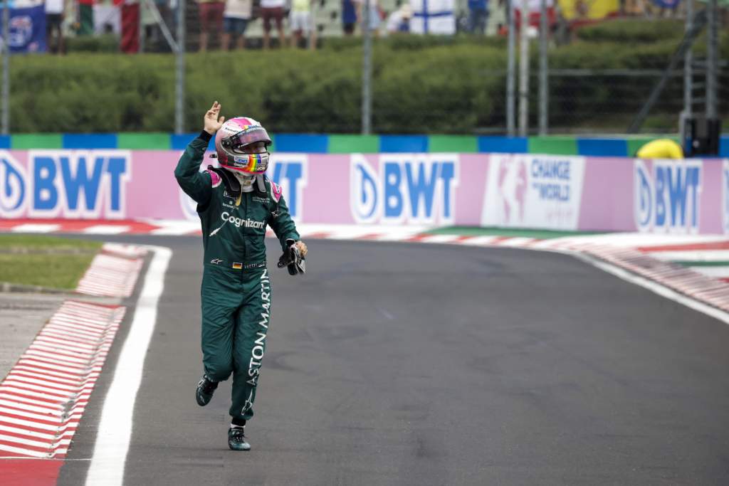 Sebastian Vettel Aston Martin F1 Hungarian GP