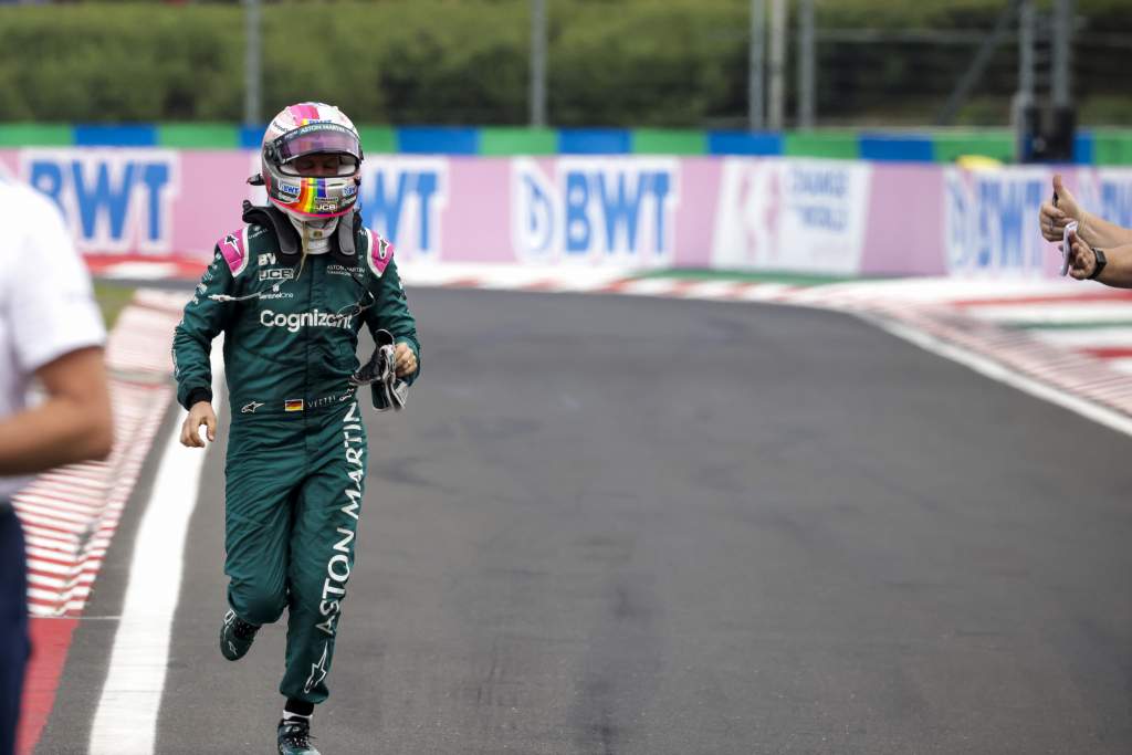 Sebastian Vettel Aston Martin Hungarian GP F1