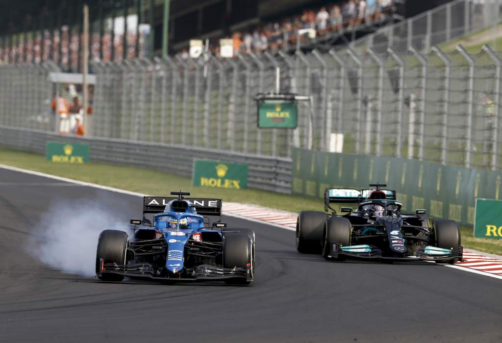 Fernando Alonso Alpine Lewis Hamilton Mercedes Hungarian Grand Prix 2021