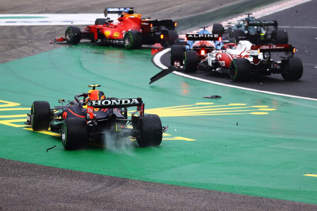 Hungarian GP F1 start Sergio Perez