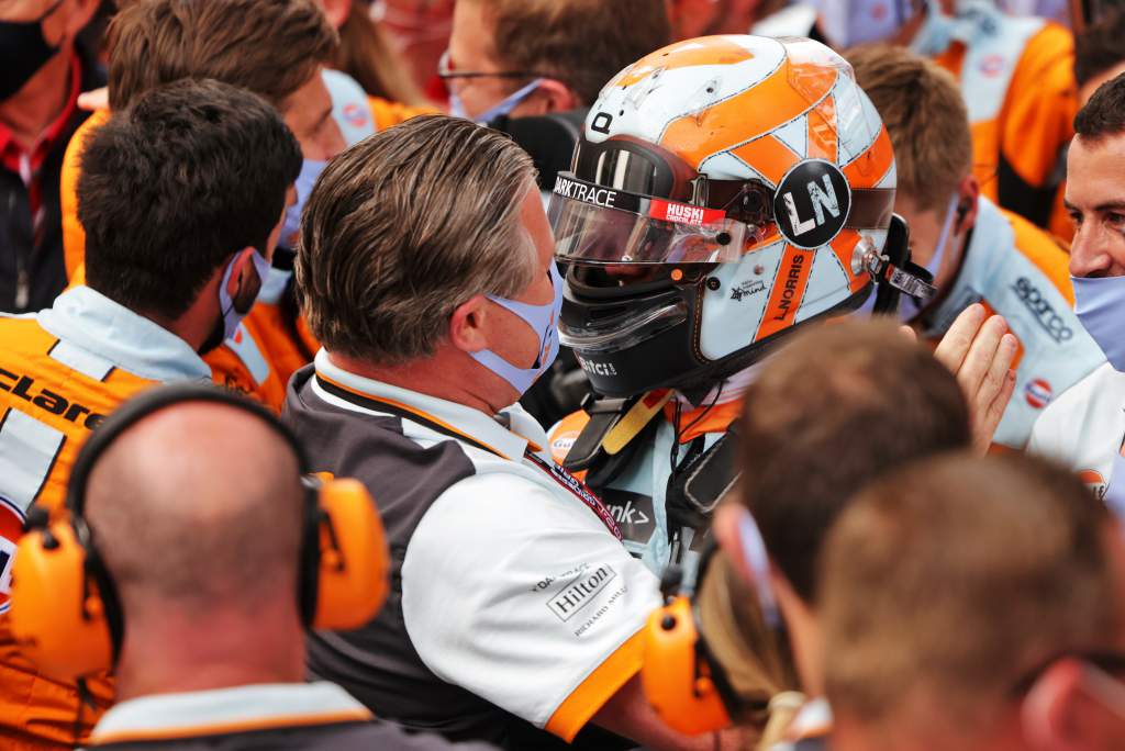 Zak Brown Lando Norris McLaren F1