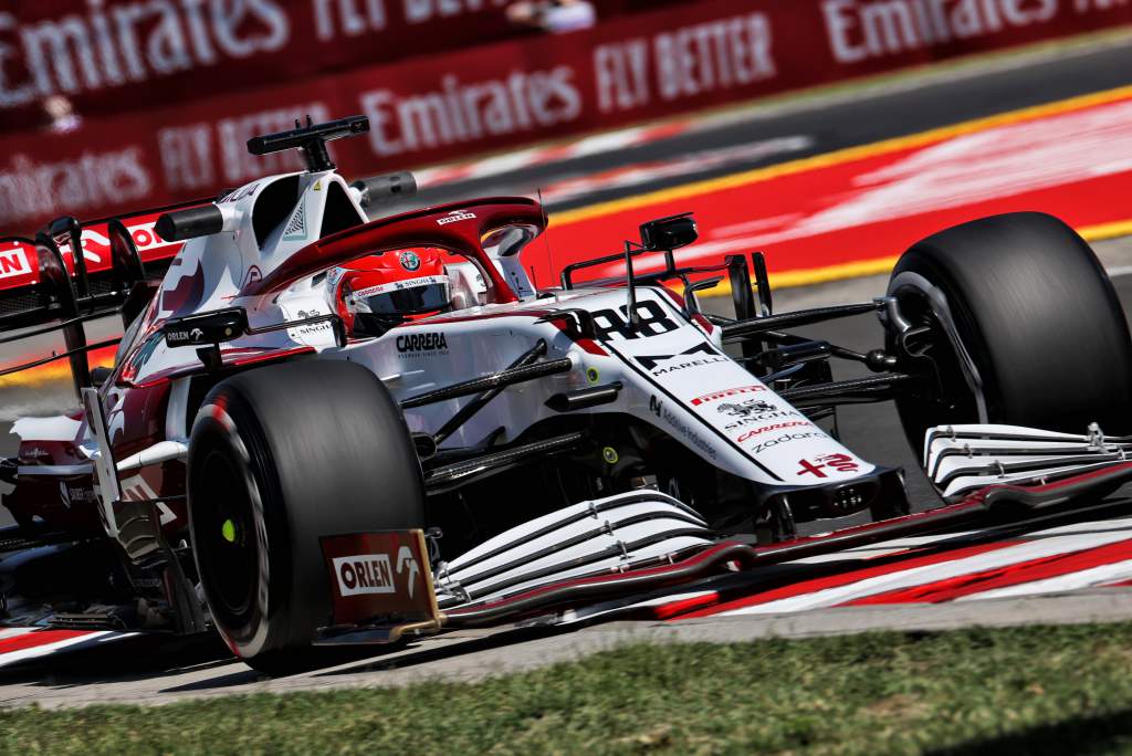 Robert Kubica Alfa Romeo Hungarian Grand Prix practice 2021