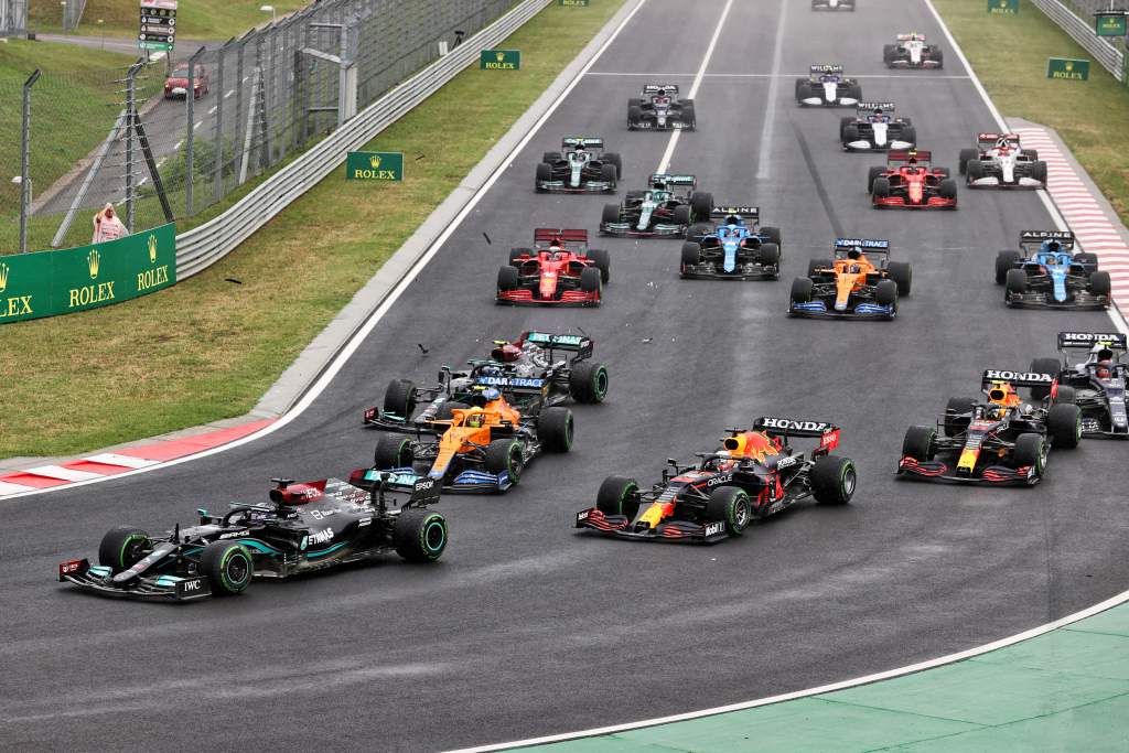 Hungarian GP F1 start