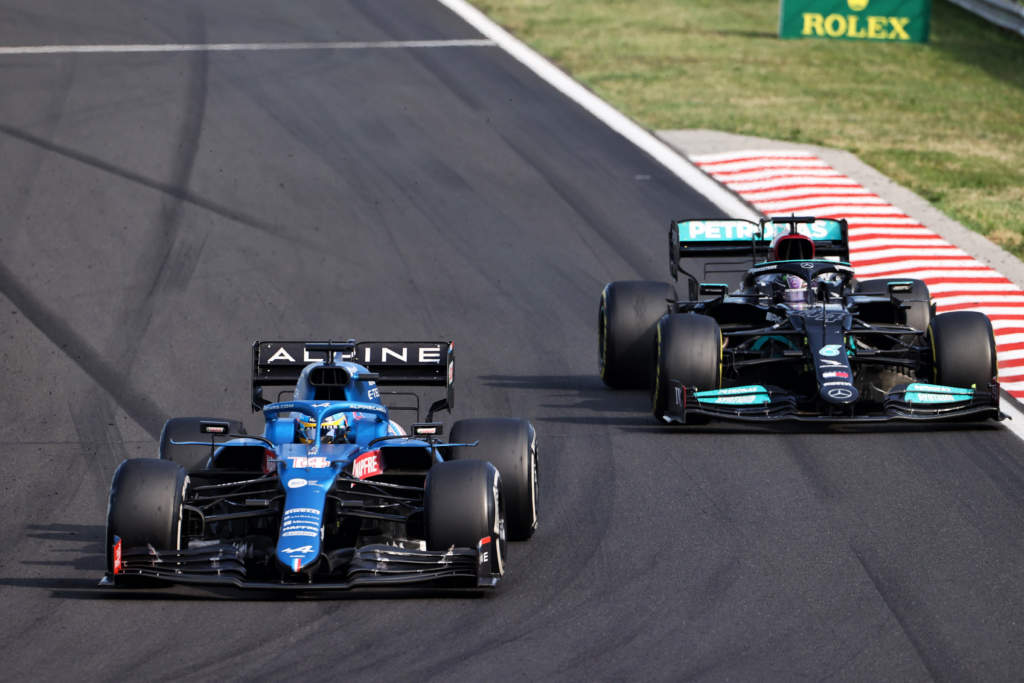 Fernando Alonso Alpine Lewis Hamilton Mercedes F1 Hungarian GP