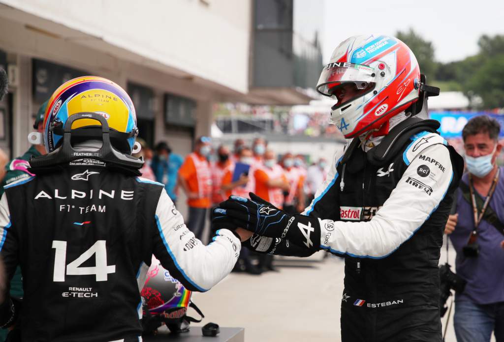 Fernando Alonso Esteban Ocon Alpine F1