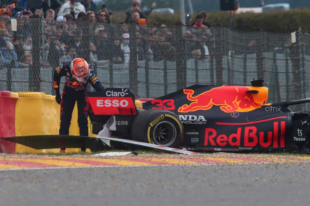 Verstappen fastest then crashes, Leclerc also shunts in FP2