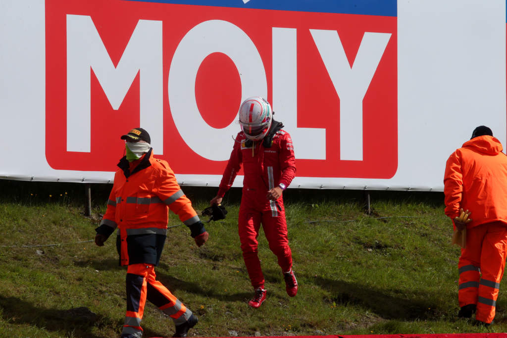 Charles Leclerc Belgian GP crash F1 Ferrari