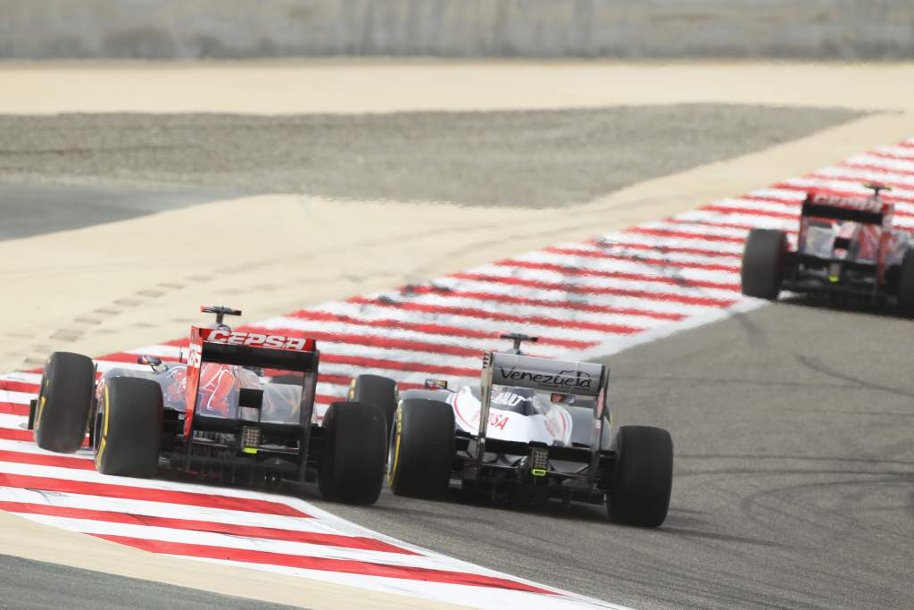 Daniel Ricciardo Toro Rosso Pastor Maldonado Williams Bahrain 2012