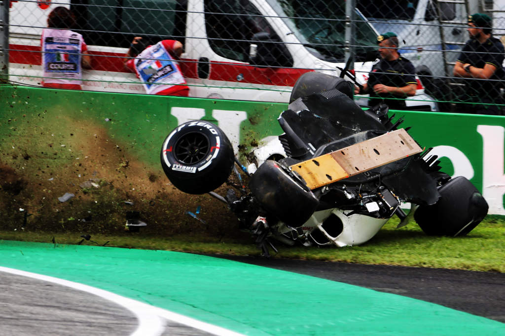 Marcus Ericsson Monza crash F1