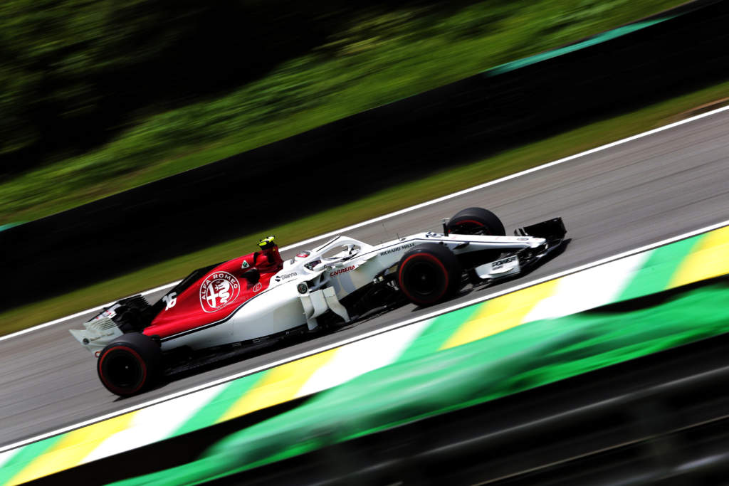 Charles Leclerc Sauber F1 Brazilian GP