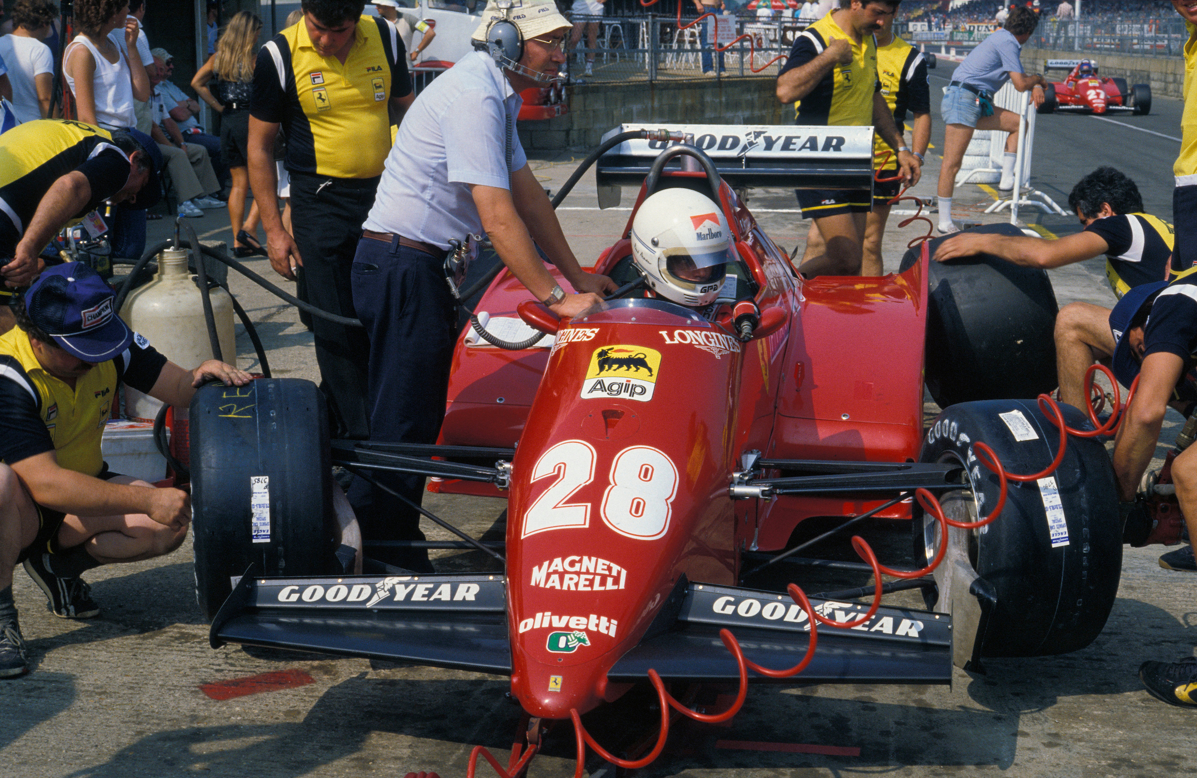 Rene Arnoux Ferrari 1983 Silverstone