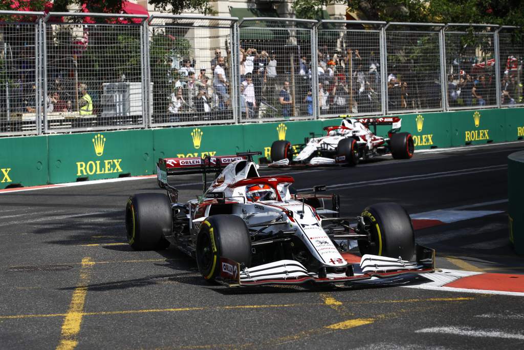 Kimi Raikkonen Antonio Giovinazzi Alfa Romeo F1