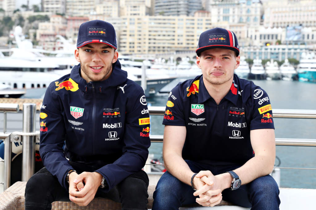 Pierre Gasly Max Verstappen Red Bull F1