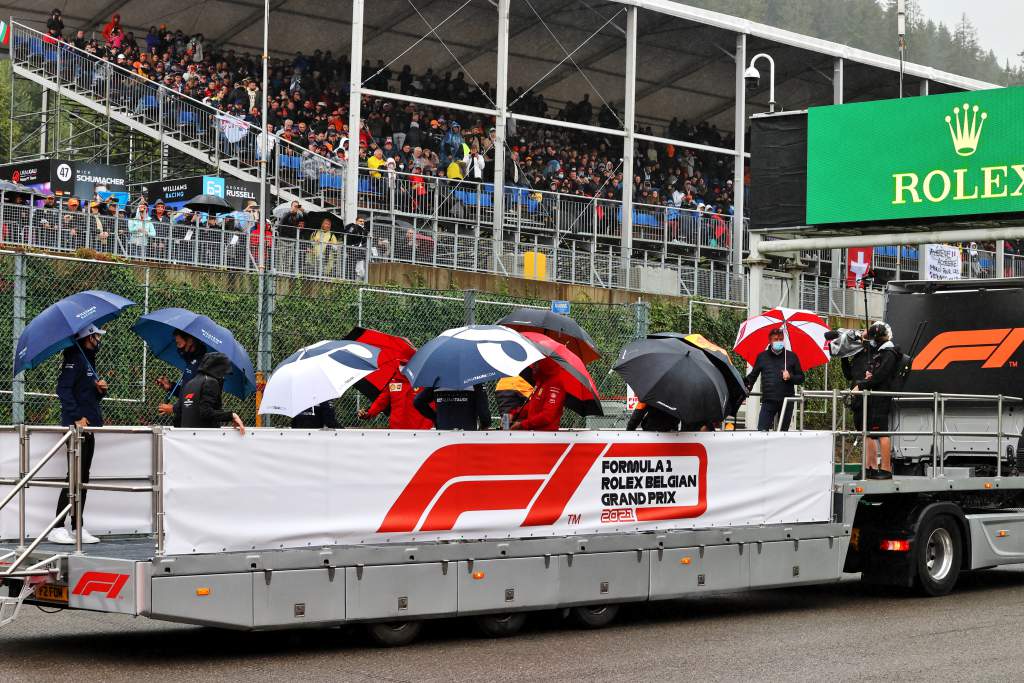 F1 driver parade Belgian GP