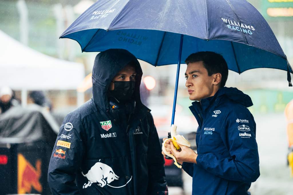 Alexander Albon George Russell F1 Red Bull Williams