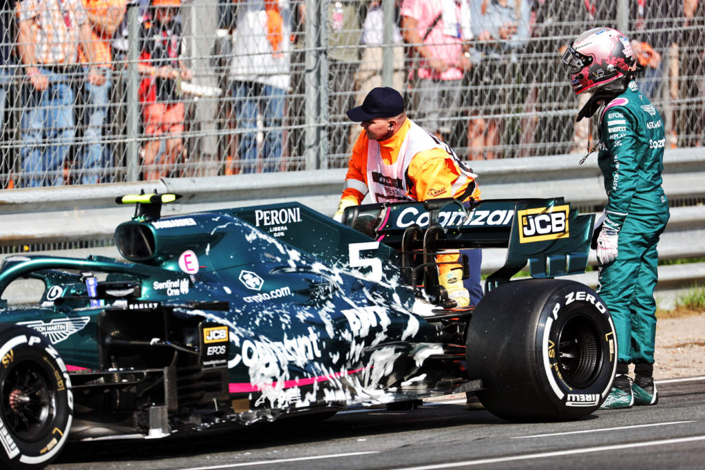 Sebastian Vettel Aston Martin F1 stoppage Dutch GP Zandvoort