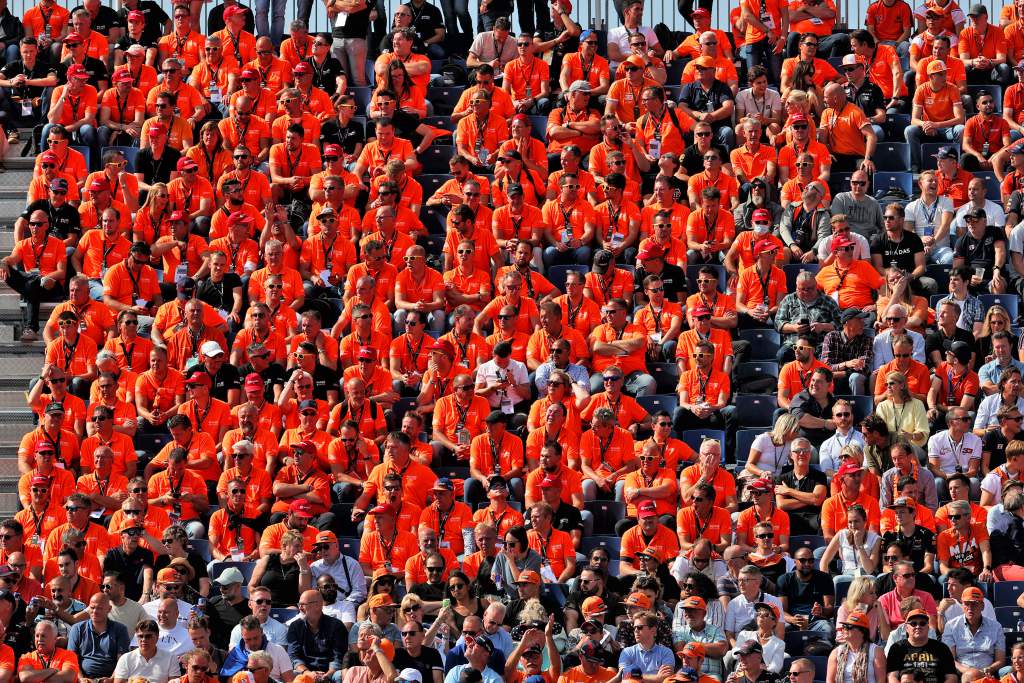 Dutch GP F1 fans Zandvoort