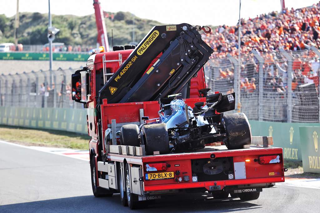 Nicholas Latifi Williams F1 crash Dutch GP Zandvoort