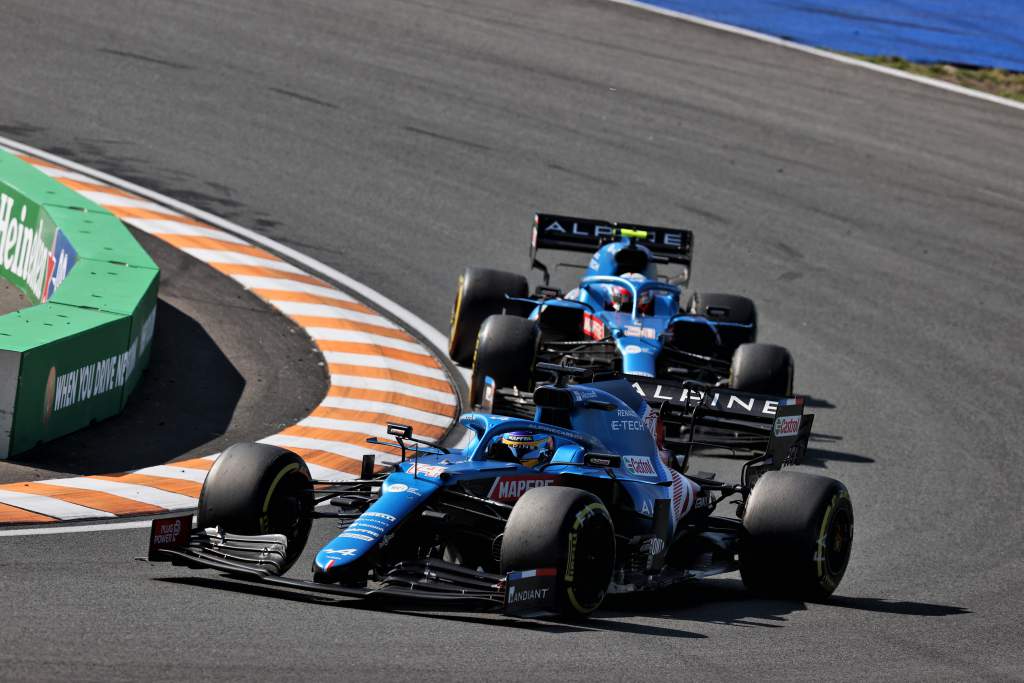 Fernando Alonso Esteban Ocon Alpine F1 Dutch GP