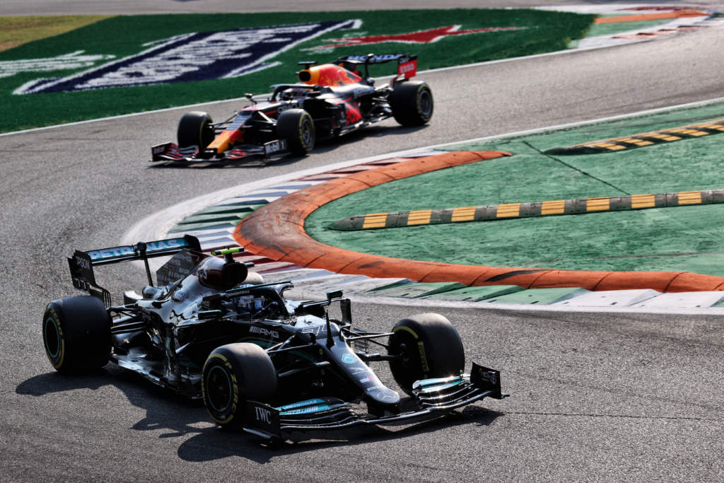 Valtteri Bottas Mercedes Max Verstappen Red Bull F1 Italian GP Monza