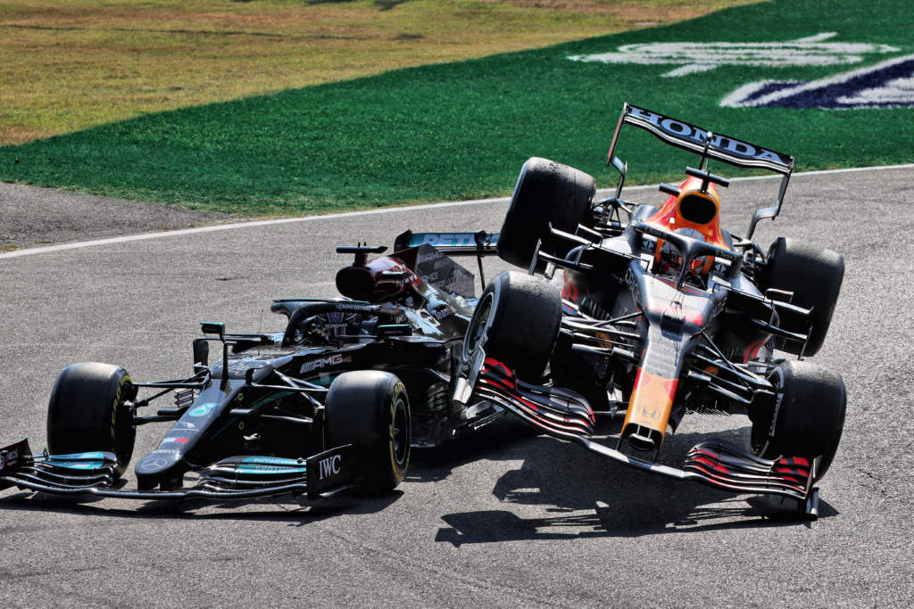 Max Verstappen Lewis Hamilton crash Monza 2021