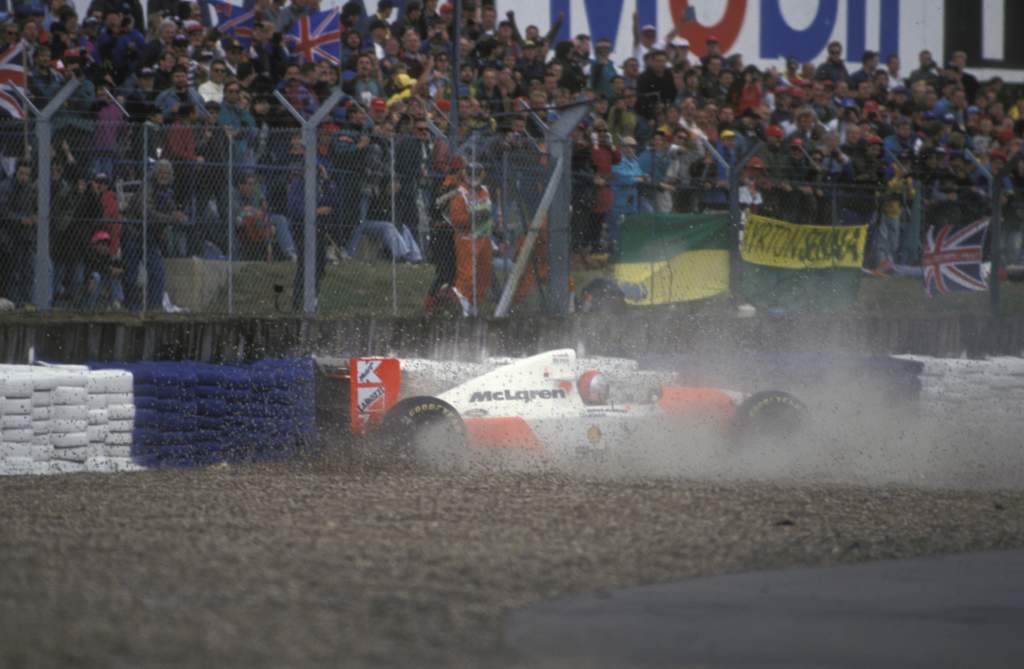 Michael Andretti McLaren F1 crash