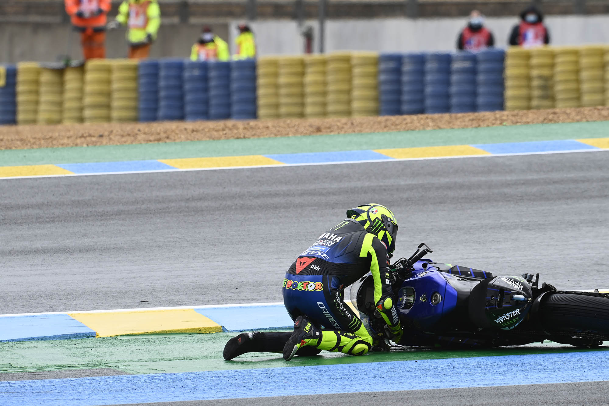 Valentino Rossi Crash, French Motogp Race, 11 October 2020