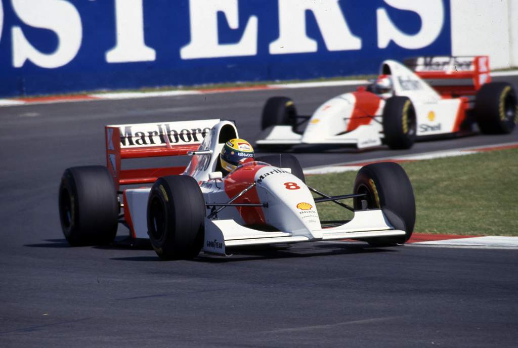 Ayrton Senna Michael Andretti McLaren F1 1993