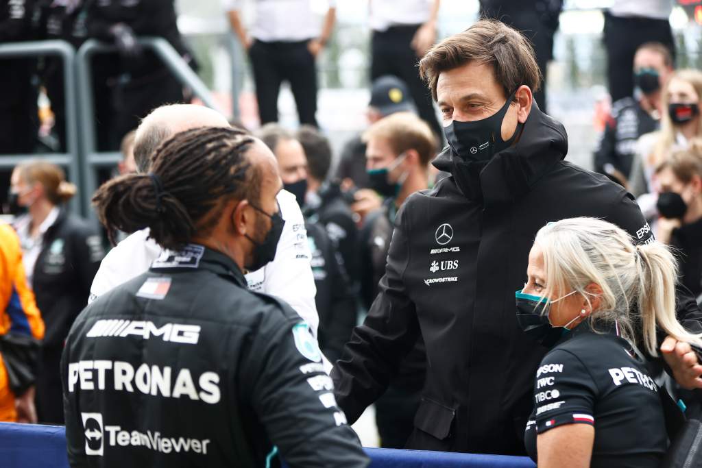 Toto Wolff Lewis Hamilton Mercedes F1