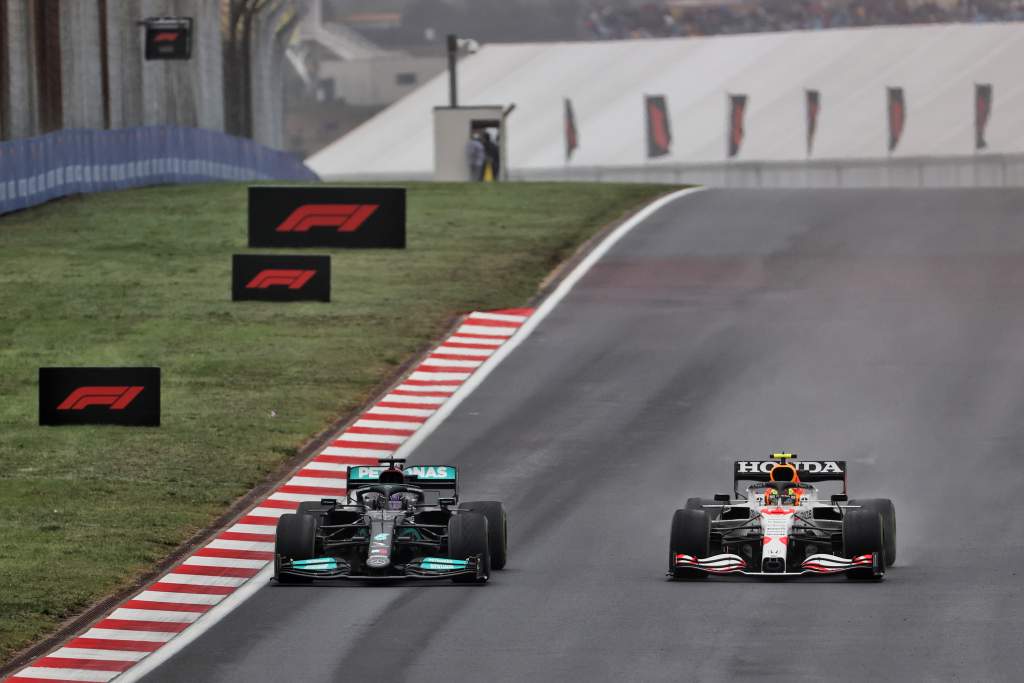 Lewis Hamilton Mercedes Sergio Perez Red Bull F1 Turkish GP