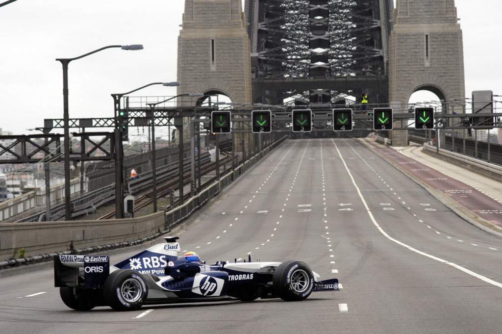 M. Webber Drives Over Sydney Harbour Bridge....