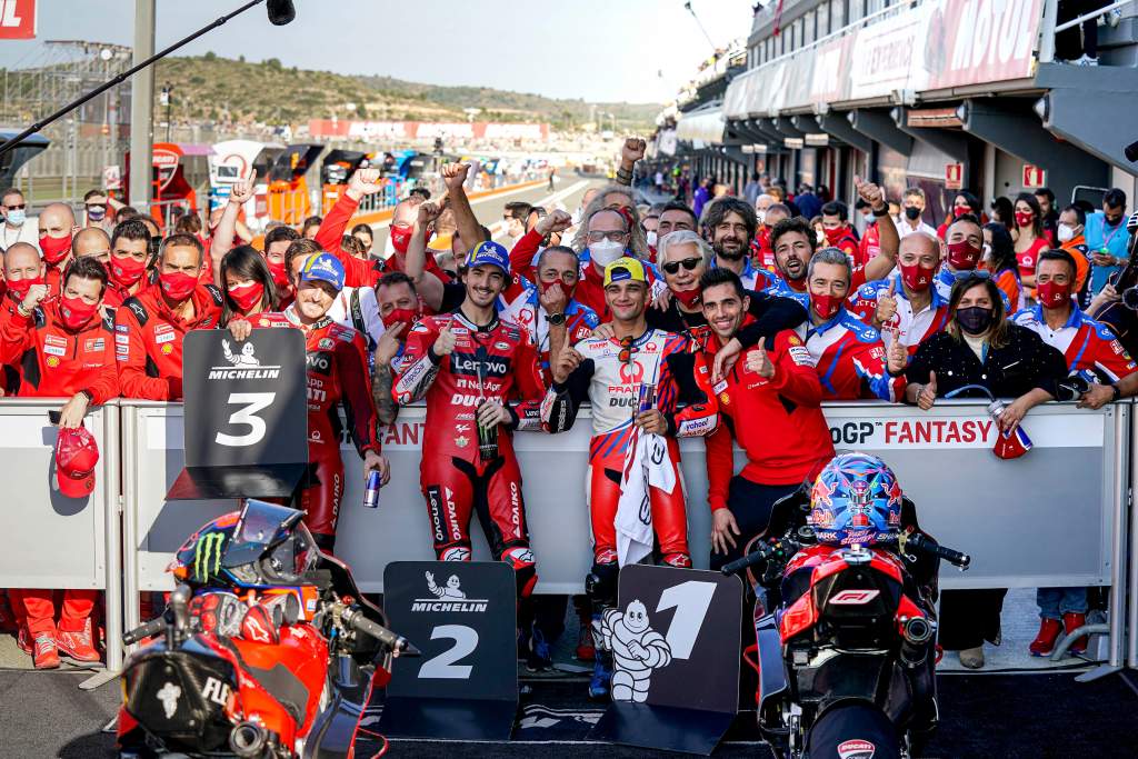 Jack Miller Francesco Bagnaia Jorge Martin Ducati MotoGP Pramac