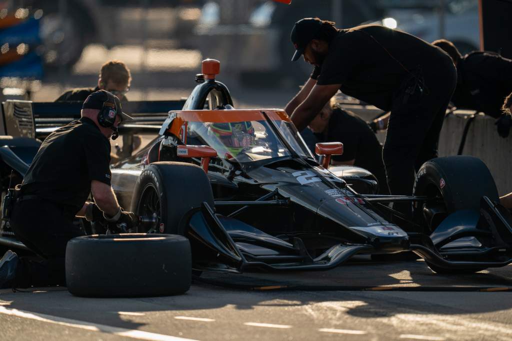 Devlin DeFrancesco IndyCar test